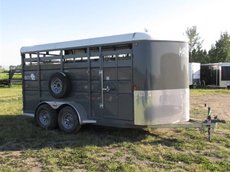 2018 Maverick 2018 Maverick 16 Ft Steel HD Stock Trailer w. T...