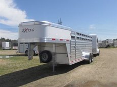 2019 Exiss 2018 EXISS 20 Ft Stock Gooseneck Trailer w. Div...