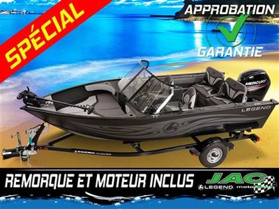 2016 Legend Boats Bateau F17 Mercury 50 ELPT Chaloupe Pêche **Premium package 7,139$ Inclus