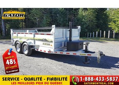 2017 Gator REMORQUE DUMPER GALVANISEE 80 X 14 14000 LBS REMORQUE DUMPER GALVANISEE 80 X 14 14000 LBS