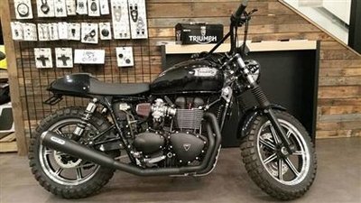 2016 Triumph Bonneville T100 Black Project Custom