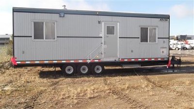 2003 Custom Built Alta Fab 10'x30' Site Trailer Alta Fab Tri-Axle Site Trailer