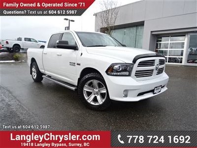 2016 Ram 1500 Sport W/ 4X4  TOW PACKAGE & BLUETOOTH